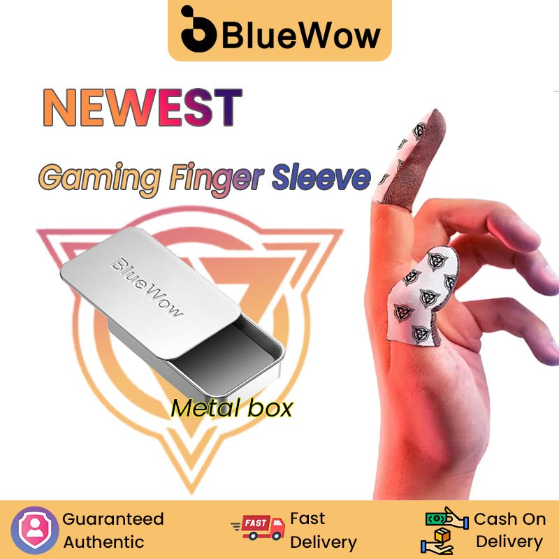 Bluewow แขนนิ้วสําหรับเล่นเกมสําหรับ PUBG Breathable ปลายนิ้ว Sweatproof ถุงมือนิ้วกันลื่น