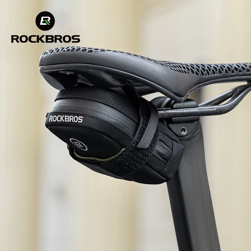 【TH Delivery】Rockbros กระเป๋าท้ายจักรยาน น้ำหนักเบา ปลอดภัย สีสันสดใส พกพาสะดวก ซิปผ้าไหมยืดหยุ่นสูง อุปกรณ์ขี่จักรยานเสือภูเขา จักรยานเสือหมอบ