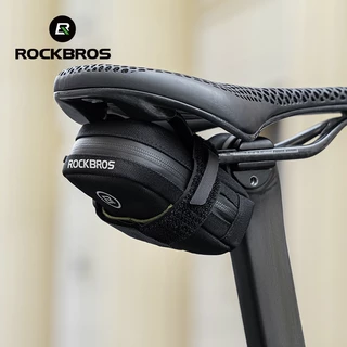 【TH Delivery】Rockbros กระเป๋าท้ายจักรยาน น้ำหนักเบา ปลอดภัย สีสันสดใส พกพาสะดวก ซิปผ้าไหมยืดหยุ่นสูง อุปกรณ์ขี่จักรยานเสือภูเขา จักรยานเสือหมอบ