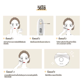 ANLAN เครื่องนวดกัวซาไฟฟ้า ยกกระชับหน้า ร้อน/เย็น/สั่นสะเทือน ขูดหน้าไฟฟ้า บำบัดผิวช่วยขับพิษทั่วร่างกาย gua sha device