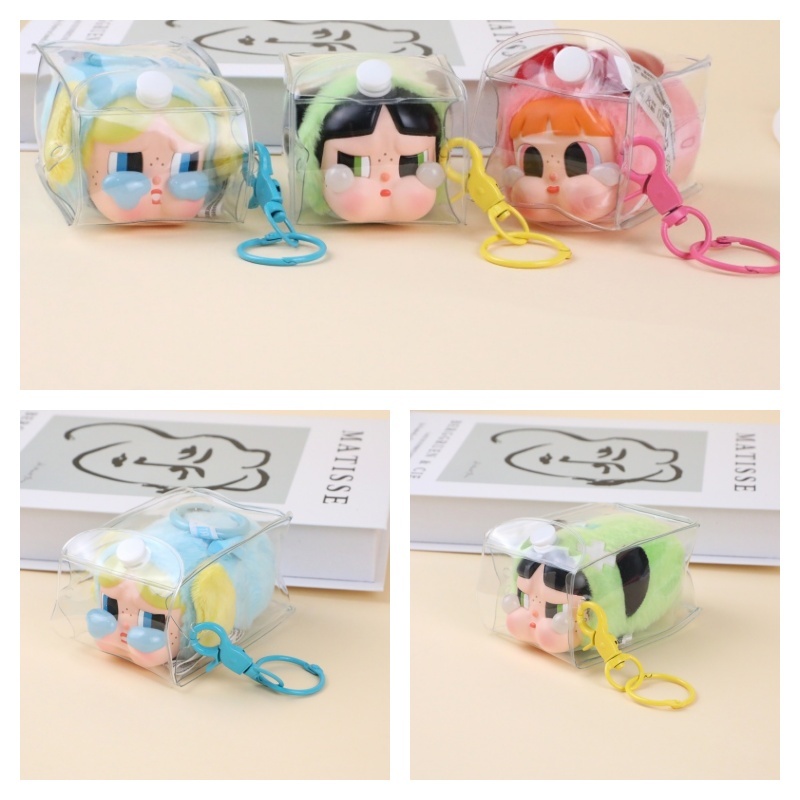 กระเป๋าจัดระเบียบ Thicken กระเป๋าสตางค์ตุ๊กตาโปร่งใสคลาสสิก Mystery Box Crybaby