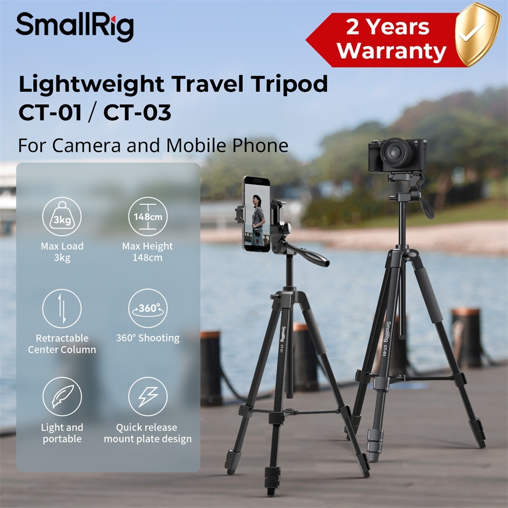 Smallrig ขาตั้งกล้องน้ําหนักเบาอเนกประสงค์ CT-03 4687