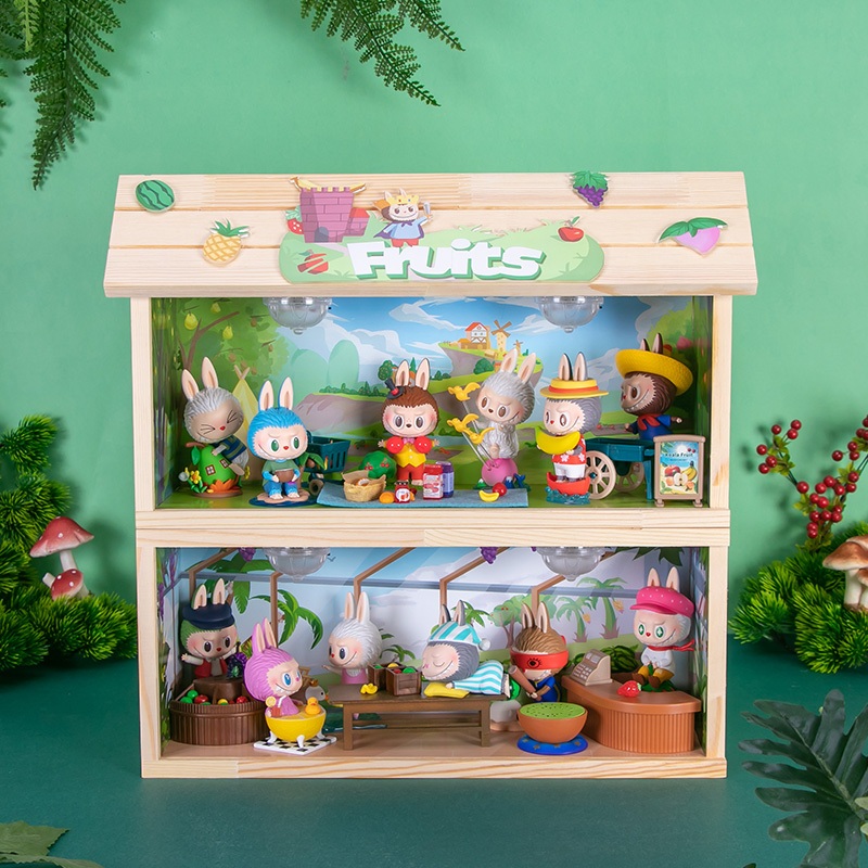 พร้อมส่ง ของแท้ POP MART LABUBU THE MONSTERS fruit series Random box สําหรับเป็นของขวัญวันเกิด