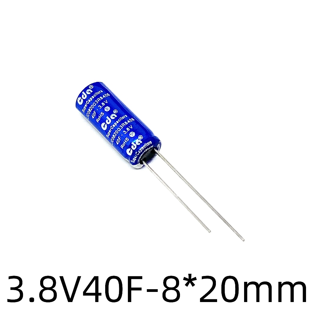 1pcs 3.8v 40F ตัวเก็บประจุ CDA 3.8 V40F ตัวเก็บประจุลิเธียมไอออนไต้หวัน CDA Super Capacitor LIC0820Q