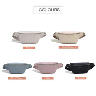 David Jones Paris 2025 Spring Summer คอลเลกชันใหม่ผ้าใบเลียนแบบ pu กระเป๋าสะพายสตรี Fanny pack กระเป๋าคาดเอวแพ็คเอวหนัง pu หญิงนุ่มและกระเป๋า