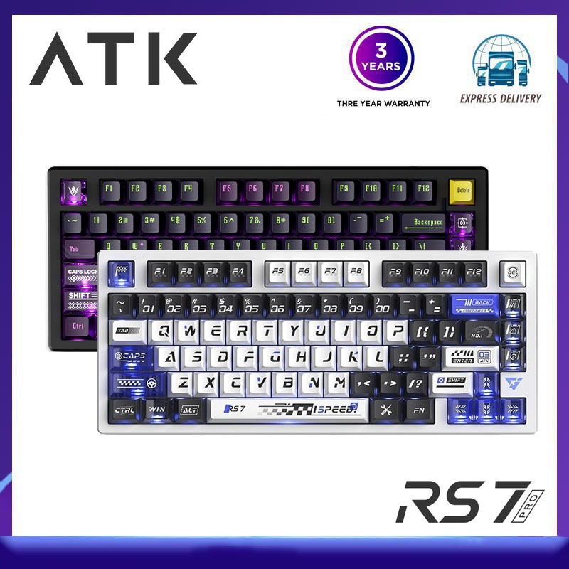 (มีในสต็อก) Atk RS7 แบบมีสาย single mode hot swappable ปะเก็นโครงสร้าง RGB