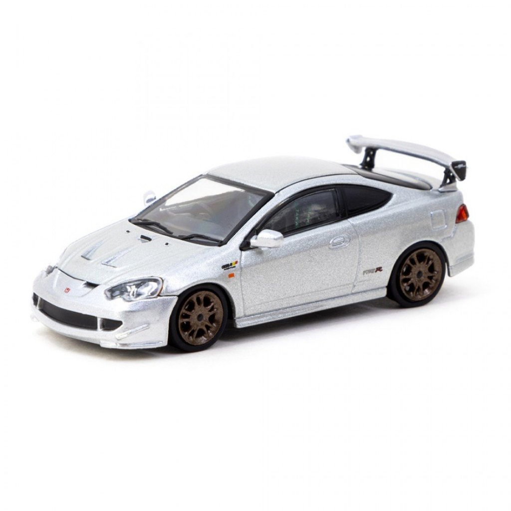 Tarmac Works T64R-TL022-SL 1/64 Honda Integra TYPE R DC5 MUGEN Silver Diecast Scale รถโมเดล