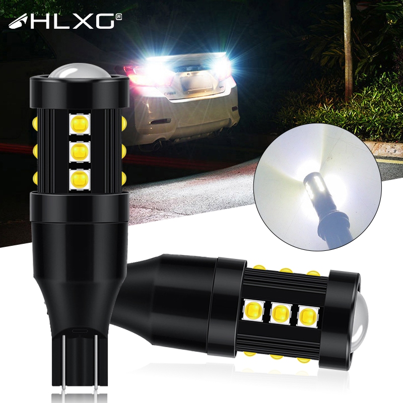 2pcs Canbus T15 W16W SRCK LED สํารองย้อนกลับโคมไฟไฟวิ่งกลางวันเบรคไฟท้ายไฟเลี้ยวโคมไฟ