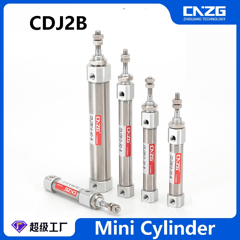 CDJ2B กระบอกลมนิวเมติกสแตนเลส ขนาด 10 16 20 25 30 150 มม.