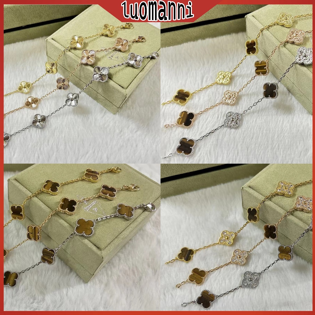 Vca Four Leaf Clover Five Flower Fashion Womens Bracelet Series