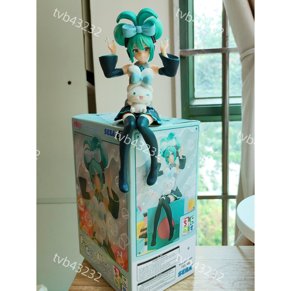 มือ 1 ในสต็อกของแท้ SEGA 18CM Miku Cinnamoroll Noodle Stopper กล่องปิดผนึก PVC Action Figure