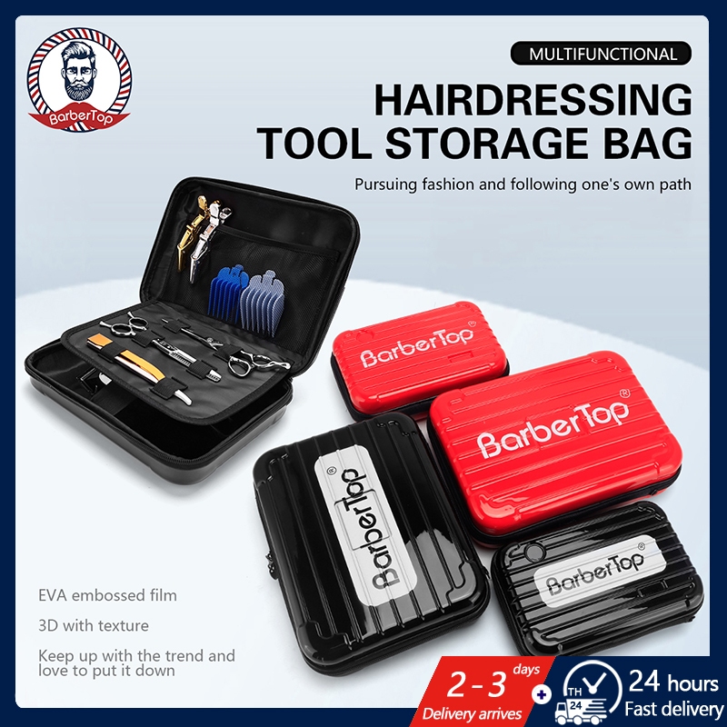 สปอตสปอตสปอต#Multifunctional กระเป๋าเก็บเครื่องมือทําผม – เคสชุดกรูมมิ่งแบบพกพา BarberTop สําหรับใช้ในร้านเสริมสวยมืออาชีพ มีสไตล์ และทนทาน