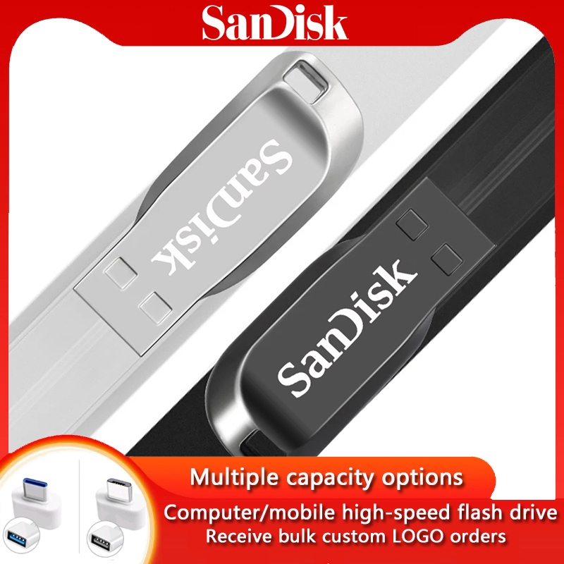 Sandi USB3.0 แฟลชหน่วยความจําไดร์เวอร์ 2TB 1TB 512GB 256GB 128GB 64GB ความเร็วสูง USB Memory Stick 1GB 2GB 4GB 16GB 32GB โลหะกันน้ํา U Disk, เหมาะสําหรับโทรศัพท์มือถือลําโพงคอมพิวเตอร์