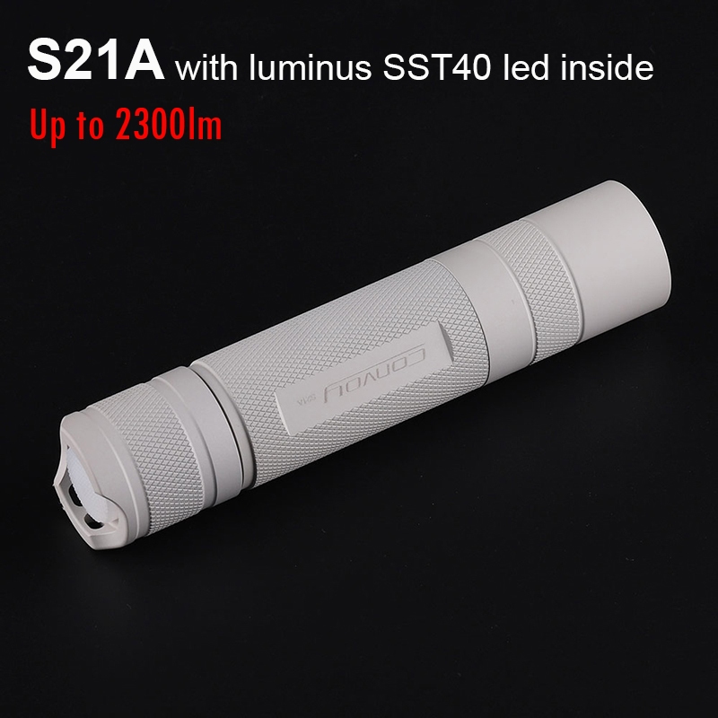 Mao Convoy ไฟฉาย S21A พร้อม SST40 ไฟฉาย Led ที่มีประสิทธิภาพสูง 21700 Flash Light Camping ตกปลาโคมไฟ 12 กลุ่ม
