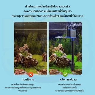 555PET กรองบนตู้ปลา 3 in 1 ปั๊มน้ำ ปั๊มน้ำตู้ปลา เสียงเงียบ ทำความสะอาดง่าย