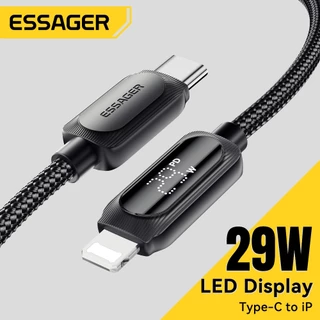 Essager 29W 3A C-L จอแสดงผลดิจิตอลสายชาร์จข้อมูลอย่างรวดเร็ว