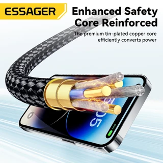 Essager 29W 3A C-L จอแสดงผลดิจิตอลสายชาร์จข้อมูลอย่างรวดเร็ว