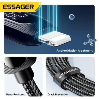 Essager 29W 3A C-L จอแสดงผลดิจิตอลสายชาร์จข้อมูลอย่างรวดเร็ว