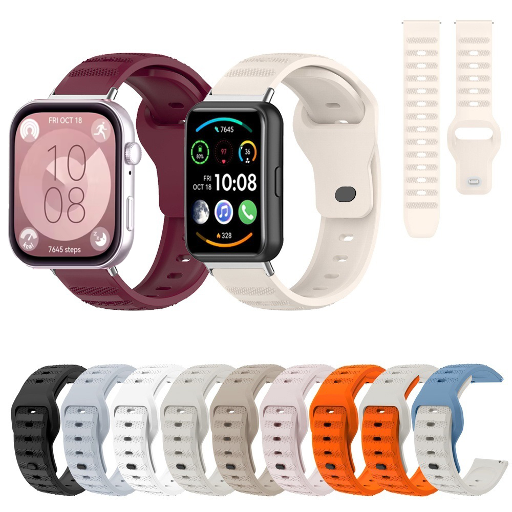 สายซิลิโคนสําหรับ Huawei Watch Fit 2 3 / Fit ใหม่ /SE /รุ่นพิเศษ /Fit2/Fit3 รุ่นพิเศษสายรัดข้อมือสร้อยข้อมือกีฬาสายนาฬิกา