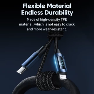 Toocki สาย USB C PD 20W Fast Charging สายจอแสดงผลดิจิตอลสําหรับแสง Type C สายเคเบิลข้อมูลสายไฟ