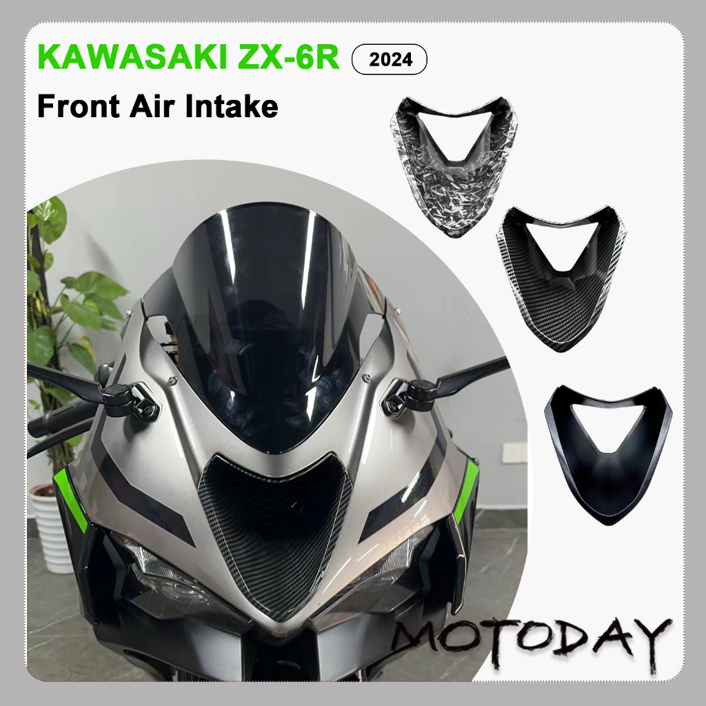 สําหรับ KAWASAKI ZX-6R ด้านหน้า Air Intake ZX-6R KAWASAKI อุปกรณ์เสริม ZX6R อุปกรณ์เสริมรถจักรยานยนต