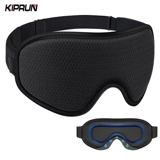 Kiprun 3D Memory Sleep Eye mask, 100% Blackout mask สําหรับผู้หญิงผู้ชาย, นุ่มและสะดวกสบาย Sleeping mask สําหรับ Light Blocking Eye สําหรับ Sleeping