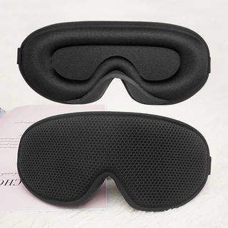 Kiprun 3D Memory Sleep Eye mask, 100% Blackout mask สําหรับผู้หญิงผู้ชาย, นุ่มและสะดวกสบาย Sleeping mask สําหรับ Light Blocking Eye สําหรับ Sleeping