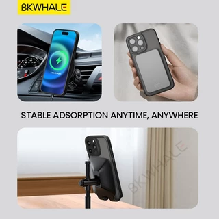 BKWHALE Magnetic Matteเคสโทรศัพท์สําหรับiPhone 17 Pro Max 16 Pro Max 15 Pro Max 16 15 14 Plus 13 12 11 Pro Max 17 Airกันกระแทกเคสโทรศัพท์