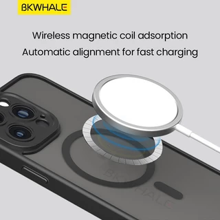 BKWHALE Magnetic Matteเคสโทรศัพท์สําหรับiPhone 17 Pro Max 16 Pro Max 15 Pro Max 16 15 14 Plus 13 12 11 Pro Max 17 Airกันกระแทกเคสโทรศัพท์