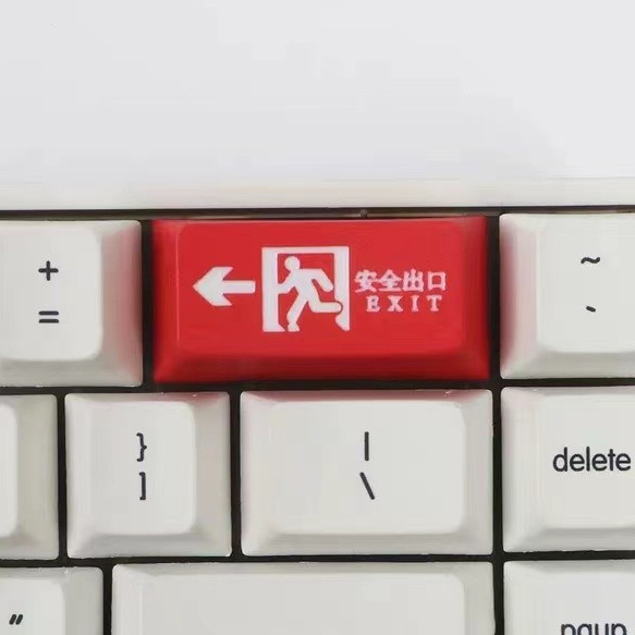 Keycap 2.0U Retractable Key Safety ส่งออก Keycap PBT Sublimation สําหรับคีย์บอร์ดแบบกลไก