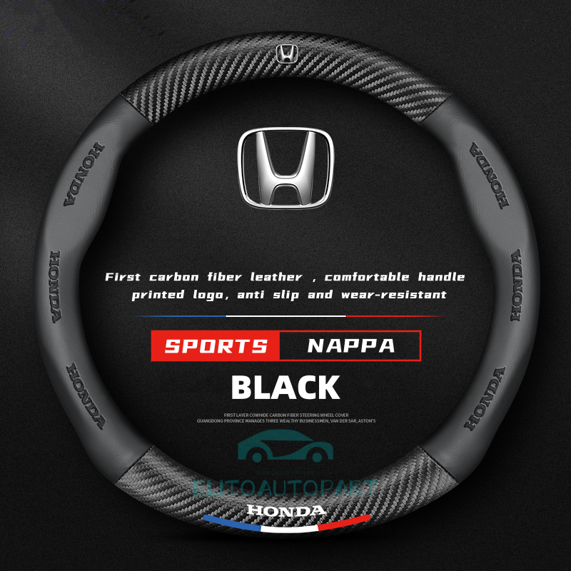 Spot สินค้า ฝาครอบพวงมาลัยHonda city civic brio jazz accord brv crv hrv odysssey แฟชั่นฝาครอบพวงมาลัยอุปกรณ์เสริมในรถยนต์