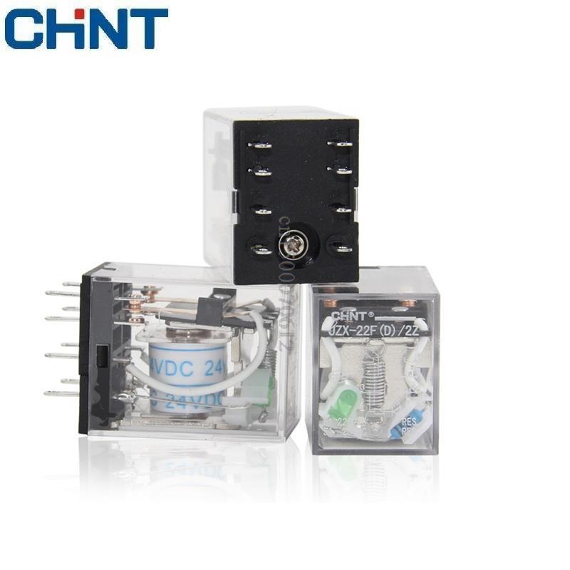 Chint JZX-22F(D)/2Z 3Z 4Z JQX-13F(D) /2Z DC24V AC24V 220V MY2NJ Miniature Power Relay แม่เหล็กไฟฟ้าร