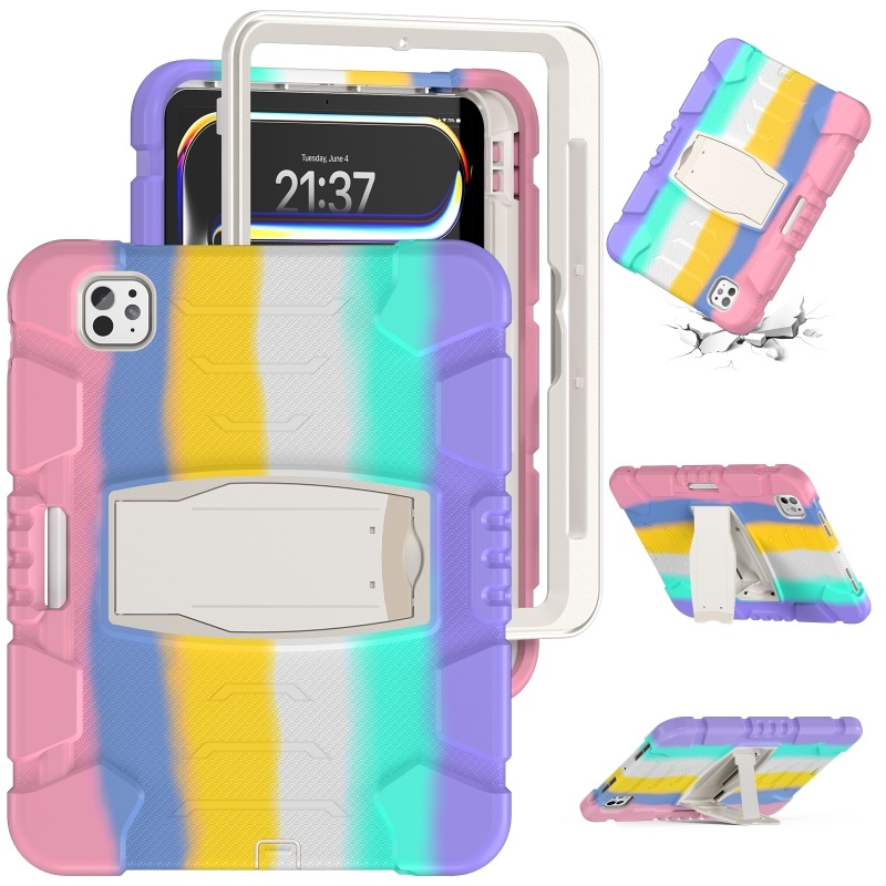 เคสแท็บเล็ตซิลิโคนอ่อนนุ่มสีสันสดใสสําหรับ ไอแพด อากาศ 2 3 มินิ 4 5 6 มือโปร 7 8 9 10 ไทย 8.3 9.7 10.2 10.5 10.9 11 13