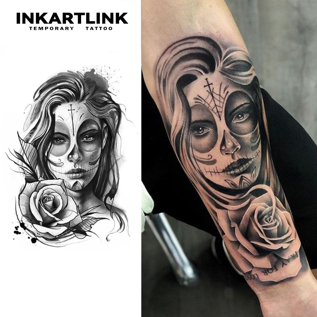 Inkartlink Magic Tattoo, กันน้ํา, กึ่งถาวร, ติดทนนาน, ชั่วคราว, สติ๊กเกอร์รอยสักปลอมสไตล์มินิมอล, Jo