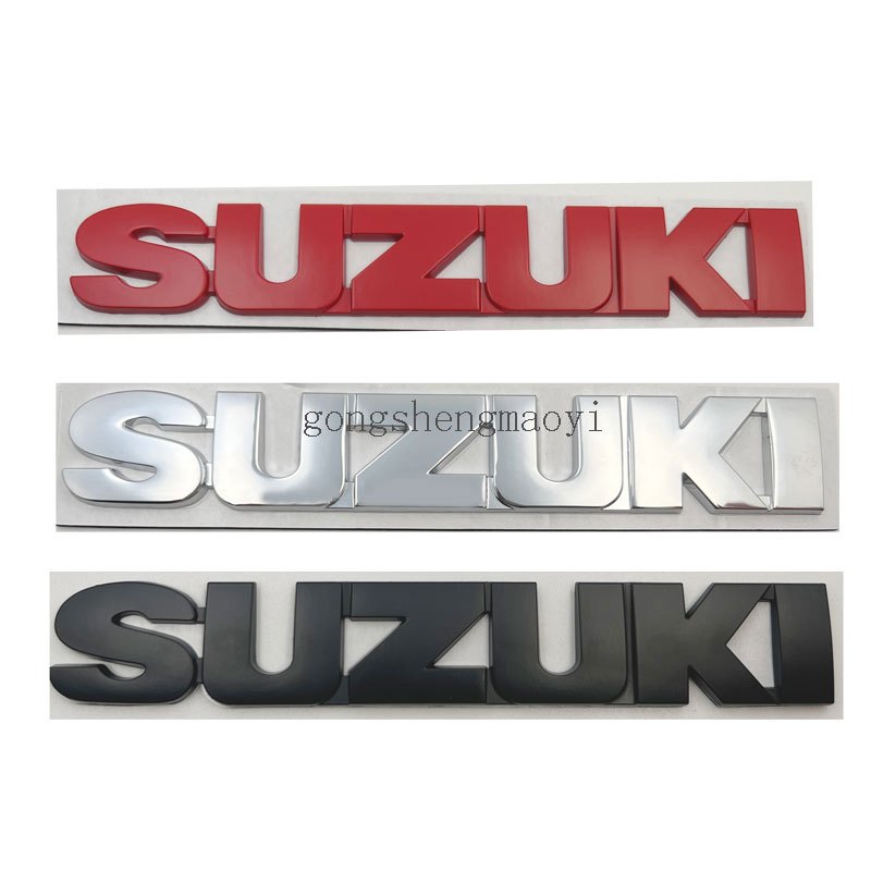 สติ๊กเกอร์แต่งรถโลหะ 3 มิติ โลโก้ Suzuki เหมาะสําหรับ Jimny, Swift, Super Vetra, Suzuki eVX, Spacia 