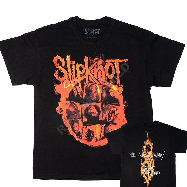 Slipknot Slipknot Band American Retro vintage Heavy Metal Rock เสื้อยืดแขนสั้น