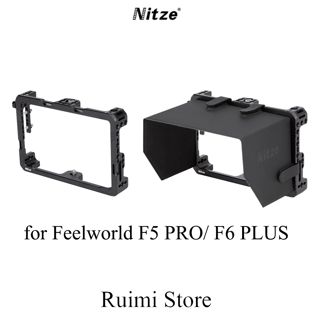 กรงจอภาพ Nitze สําหรับ Feelworld F6 PLUSX/F5 PROX/F6 PLUS/F5 PRO