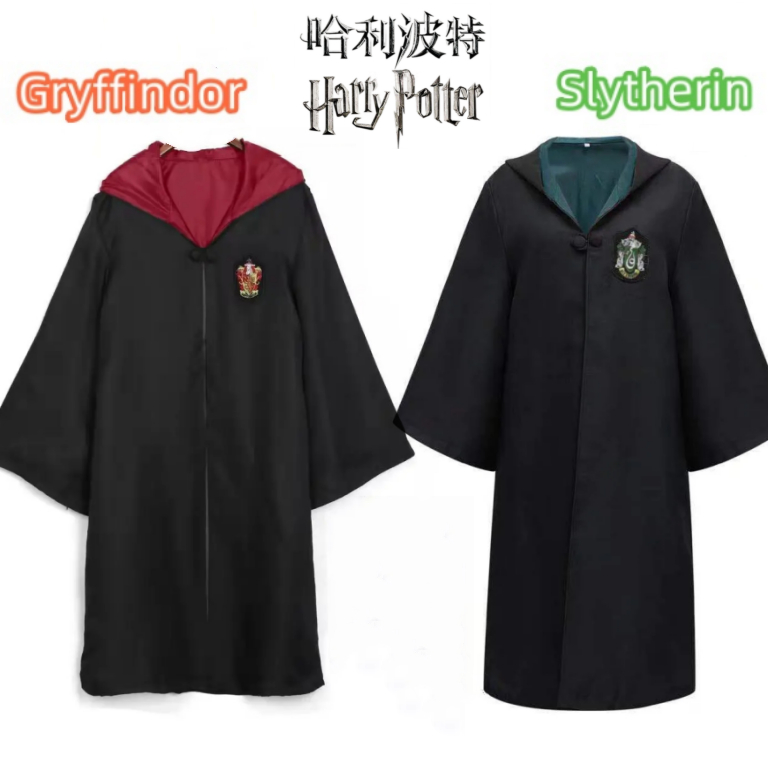 ชุดมายากลนักเรียน คอสเพลย์ เด็กและผู้ใหญ่ สลิธีริน กริฟฟินดอร์ เสื้อคลุมสไตล์วิชาการฮาโลวีน