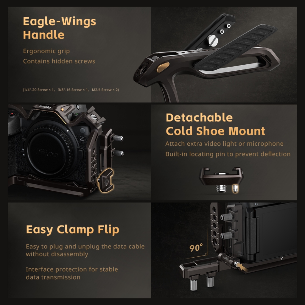 Smallrig "Night Eagle" Camera Cage/L-Shape Mount Plate สําหรับ Nikon Z 6III #4519 #4520 #4521 #4522 #4523 #4524