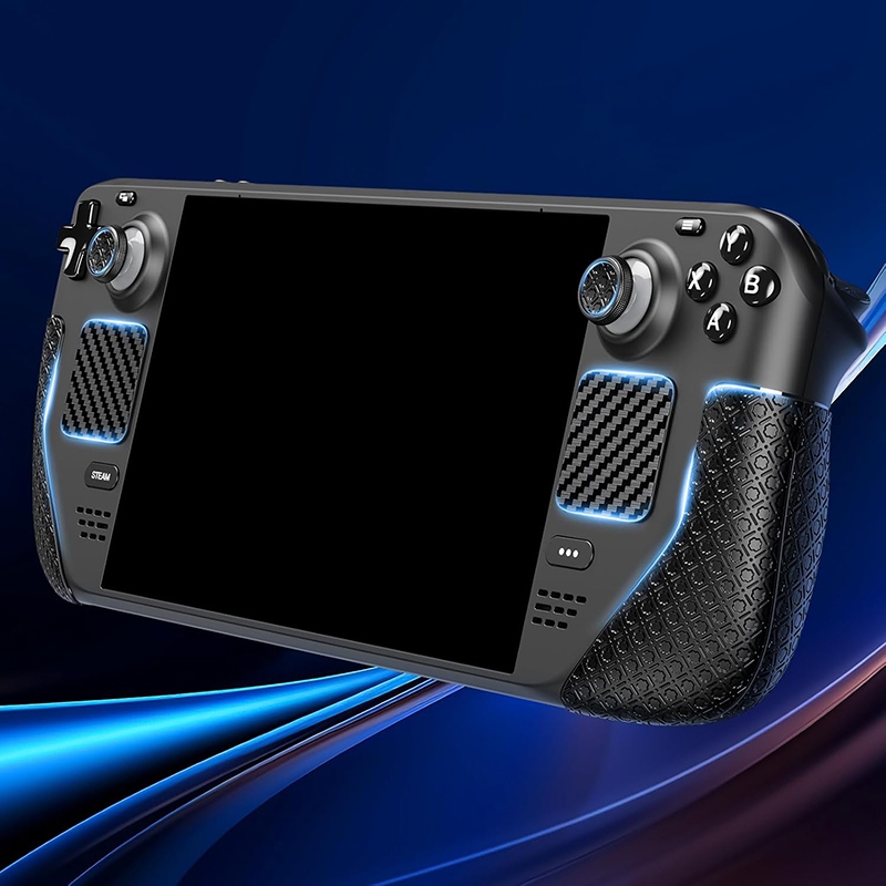 Steam Deck ชุดสติ๊กเกอร์กันลื่นสําหรับ Steam Deck/Steam Deck รุ่น OLED และ LCD,Trackpads Skin Grip Trigger Back Button Grip สติกเกอร์, ตัดที่แม่นยํา, ดูดซับเหงื่อ, เพิ่มค่า