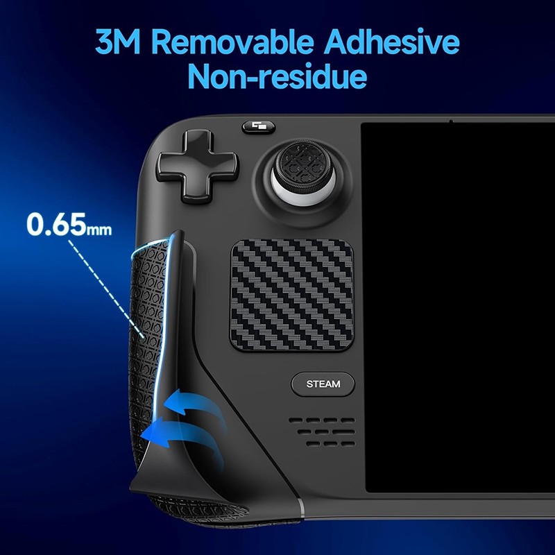 Steam Deck ชุดสติ๊กเกอร์กันลื่นสําหรับ Steam Deck/Steam Deck รุ่น OLED และ LCD,Trackpads Skin Grip Trigger Back Button Grip สติกเกอร์, ตัดที่แม่นยํา, ดูดซับเหงื่อ, เพิ่มค่า