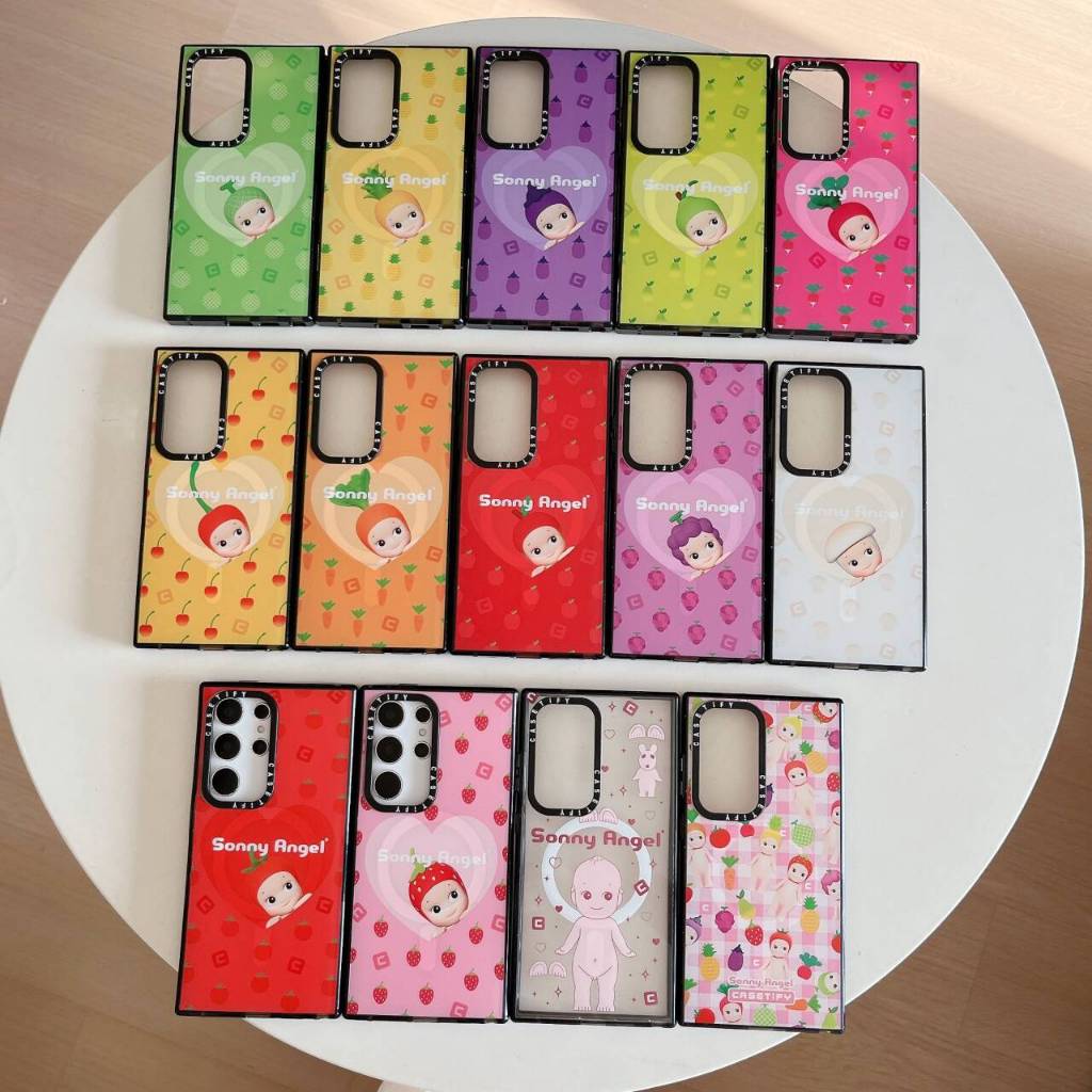SAMSUNG Casetifysonny AngelSamsung Galaxy S24 Ultra S22 S23 Ultraเคสโทรศัพท์แกะสลักแฟชั่นแม่เหล็กผลดึงดูดอะคริลิคปลอกกันกระแทกฝาครอบป้องกัน