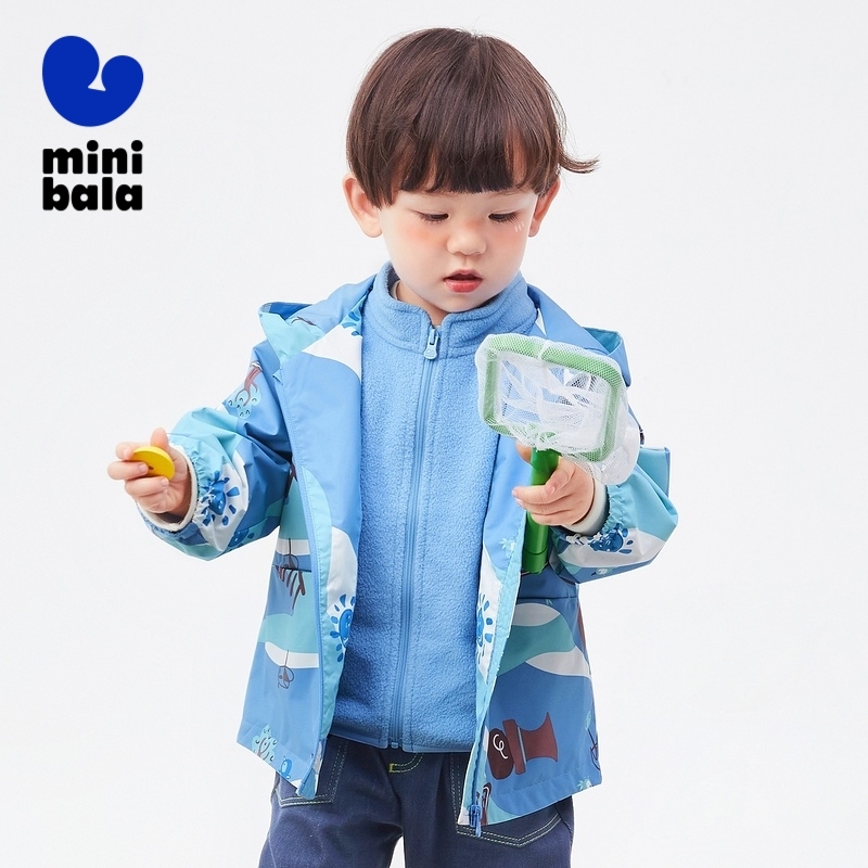 Mini Bala Baby Jacket 2024 New Arrival Unisex ชุด 2 ชิ้นกันลมและกันน้ํา