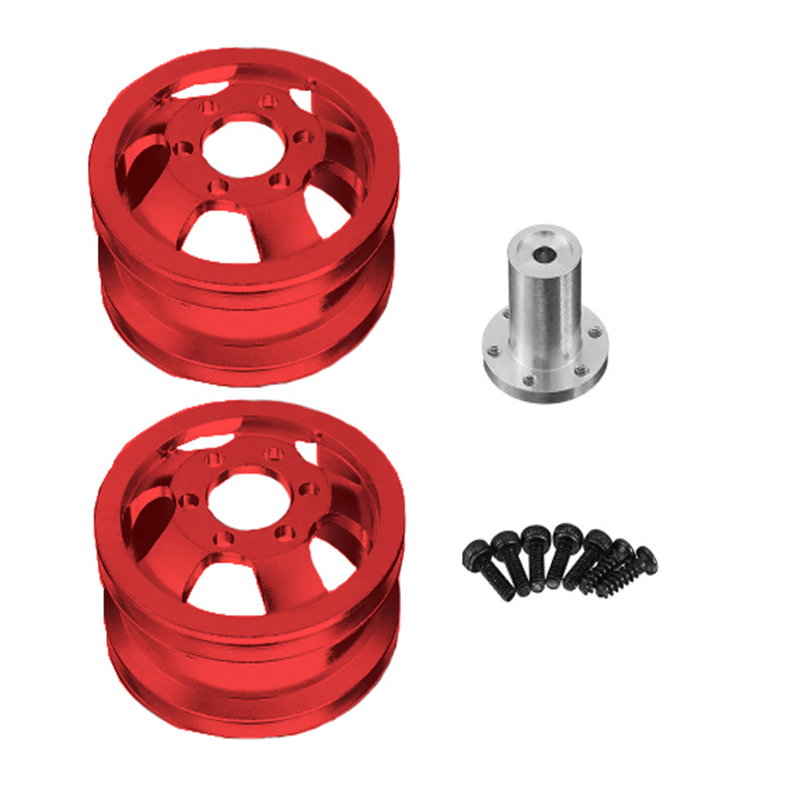 สําหรับ WPL 1/16 B14 B16 B24 B36 C14 C24 C34 Feiyu หกล้อไดรฟ์ล้อ Hub ยาง 6WD ล้อ Hub คู่ล้อ Hub
