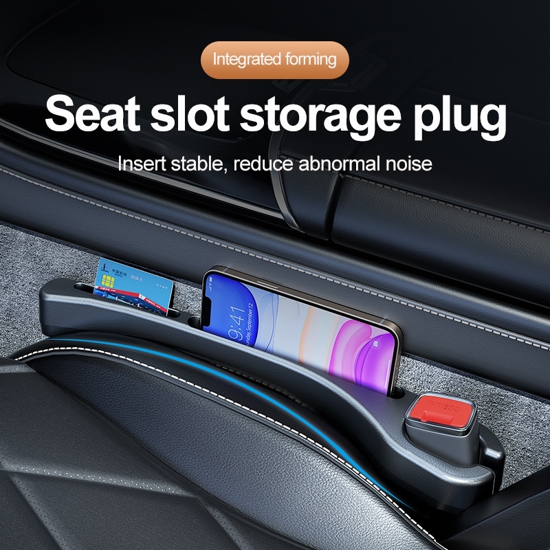 2pcs Car Seat Gap Filler Side Seam Plug Strip Leak-proof Filling Strip Car Seat Gap ภายในอุปกรณ์ตกแต่งสากล