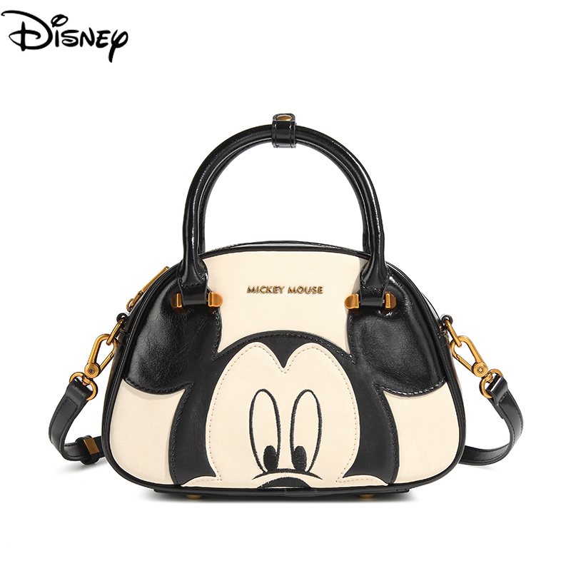 Disney ของแท้อย่างเป็นทางการ mickey Series กระเป๋าถือลําลองแฟชั่นประณีตกระเป๋าแนวทแยง BMK-71539