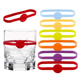 12PCS Wine Glass Silicone Drink Marker Tag Identification Cu…