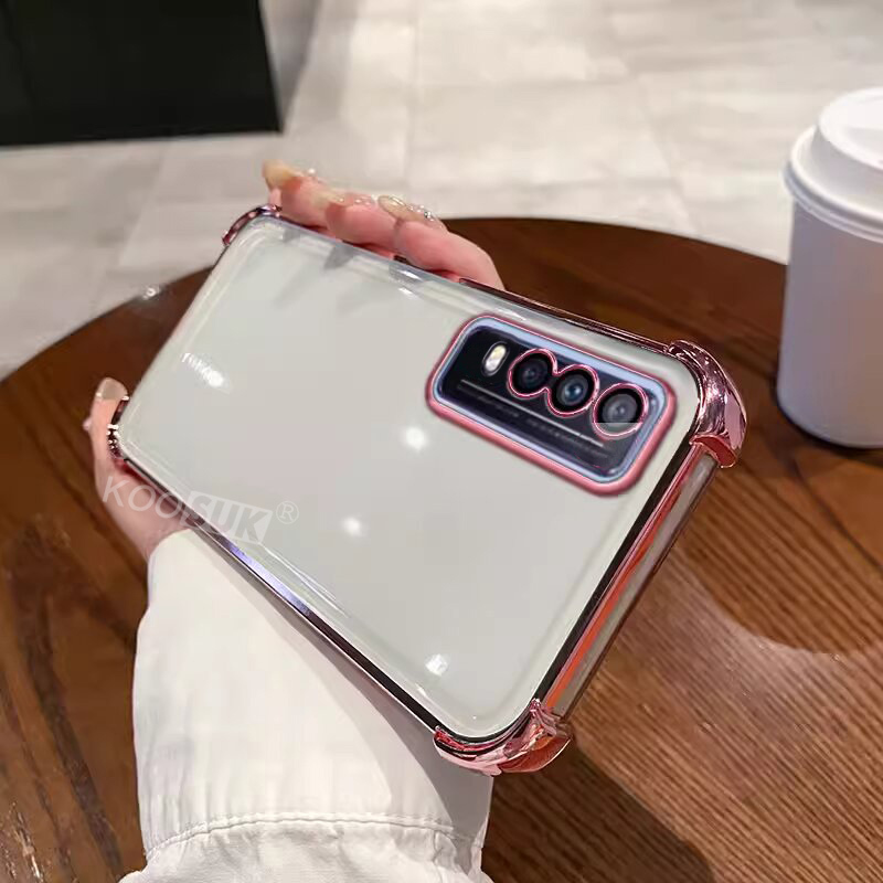 Simple สําหรับ VIVO V2029 V2028 V2027 V2026 กันฝุ่นแฟชั่นโปร่งใสนักเรียนเคสโทรศัพท์