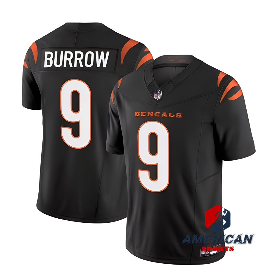 Mens Cincinnati Bengals Joe Burrow Black 2023-24 Limited American Football Jersey