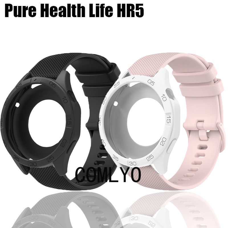 สําหรับ Pure Health PH Life HR5 Case Strap Smart Watch Silicone Soft Sports Band ฟิล์มกันรอยหน้าจอ